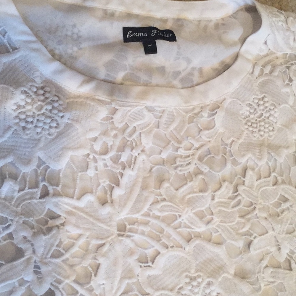 Lace sleeves top